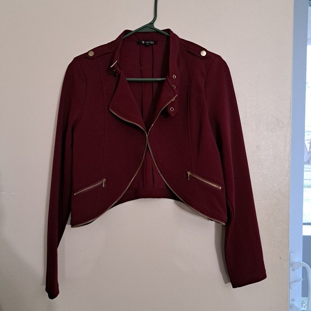 Modern Moto Jacket - Burgundy